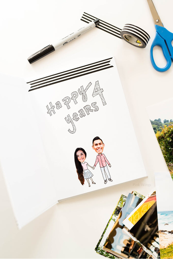 DIY Timeline Anniversary Gift Book