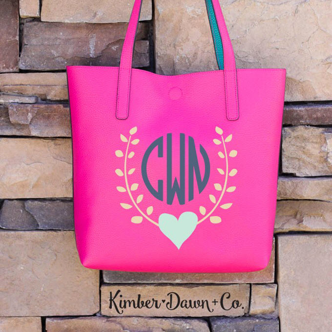 Free Heart Garland Monogram Free Heart Garland Monogram