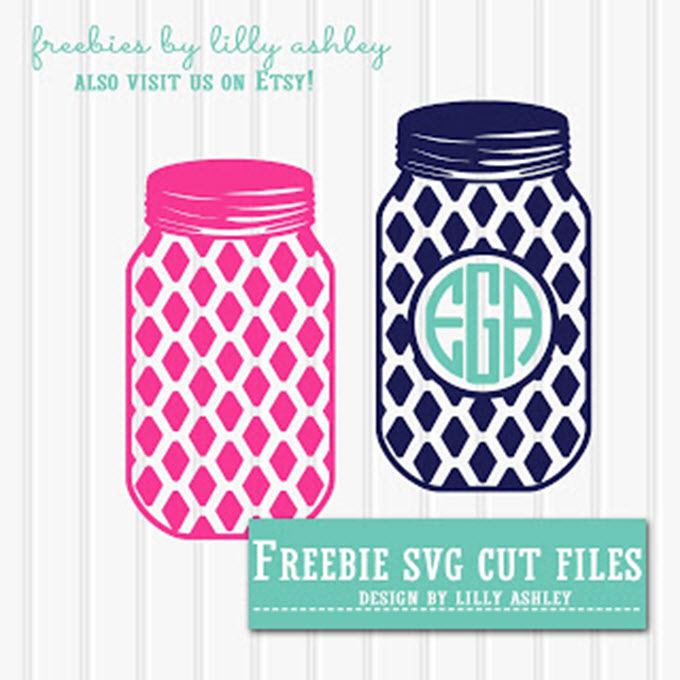 Free Mason Jar & Monogram SVGs Free Mason Jar & Monogram SVGs