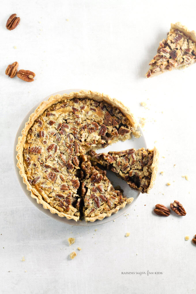 Low Sugar Pecan Pie