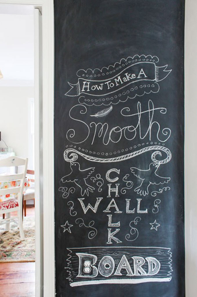 Smooth Chalkboard Wall