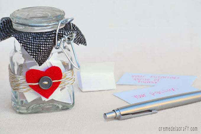 Ten Things I Love About You DIY Jar