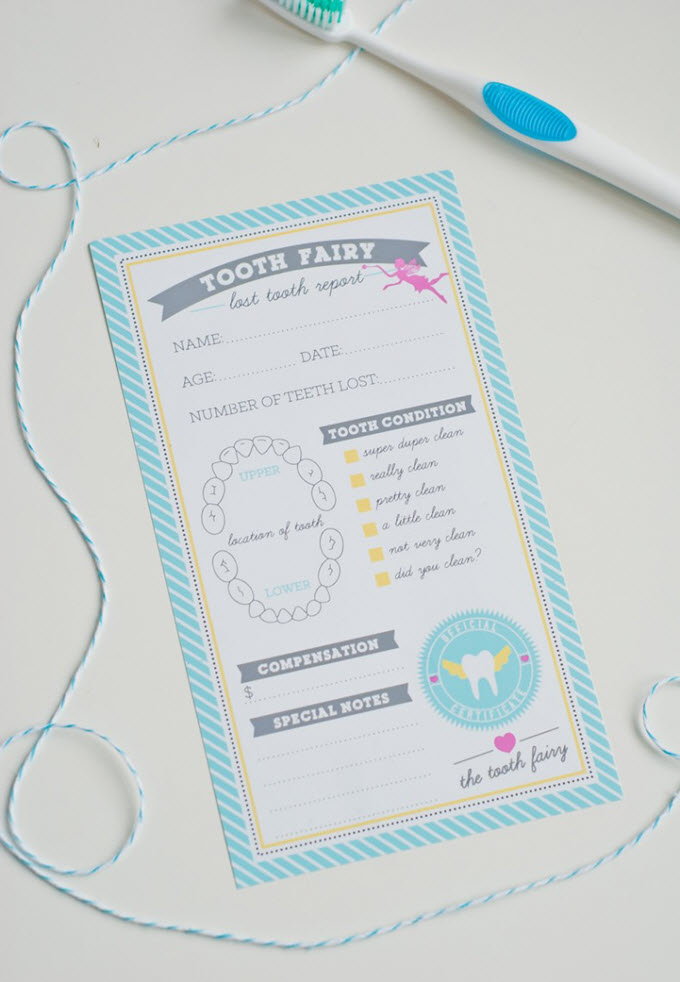 Tooth Fairy Printables Tooth Fairy Printables