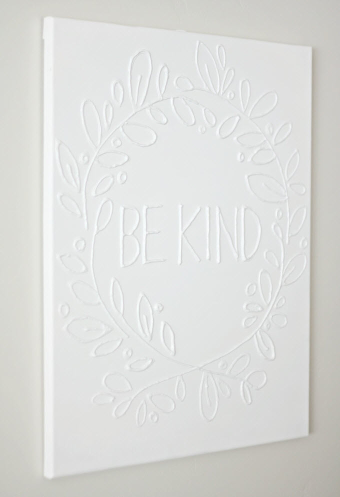 White Glue Canvas Art White Glue Canvas Art