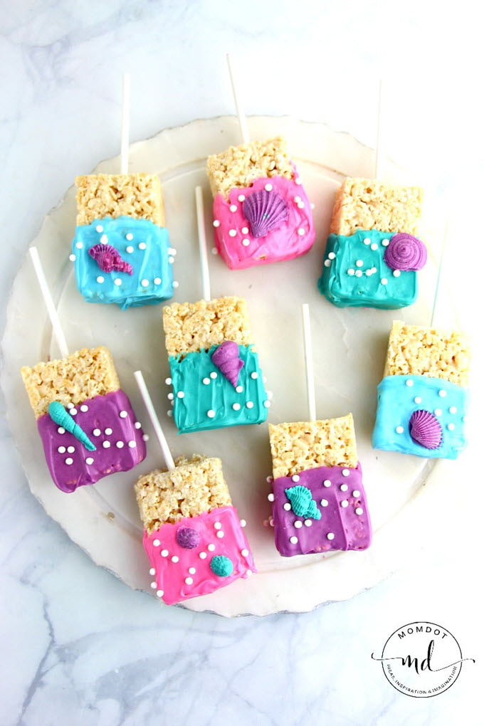 Mermaid Rice Krispy Treats Mermaid Rice Krispy Treats