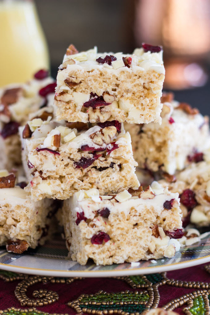 White Chocolate Rice Krispies Treats White Chocolate Rice Krispies Treats
