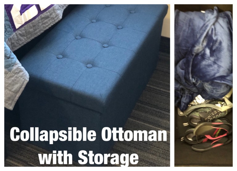 Foldable Ottoman Dorm Storage Foldable Ottoman Dorm Storage