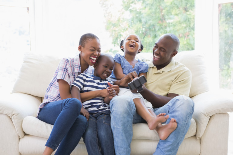 laughing game group video call