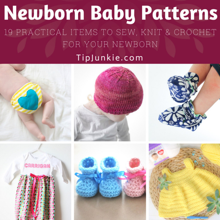 19 practical items to sew, knit, and crochet for your newborn!