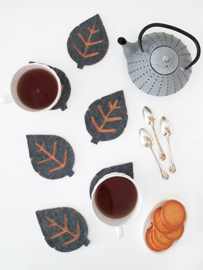 leaf shaped coasters leaf shaped coasters