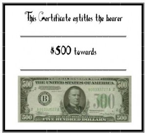 Money Gift Certificates | Tip Junkie