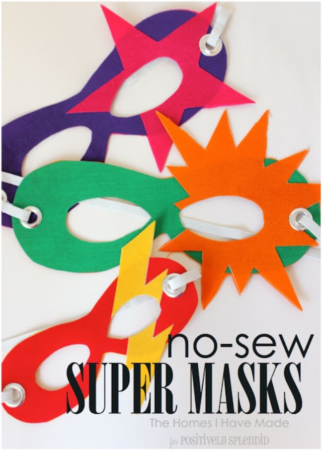 No-Sew Superhero Masks No-Sew Superhero Masks