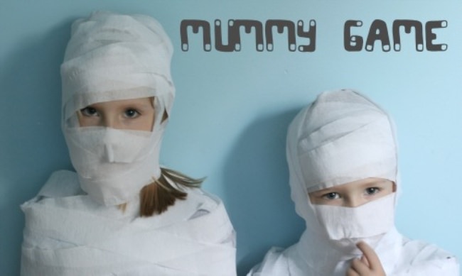 mummy dress up a fun team game to see who can make a mummy the quickest divide the children into groups give them crepe paper or toilet paper and let - Halloween Games For Groups mummy dress up a fun team game to see who can make a mummy the quickest divide the children into groups give them crepe paper or toilet paper and let - Halloween Games For Groups
