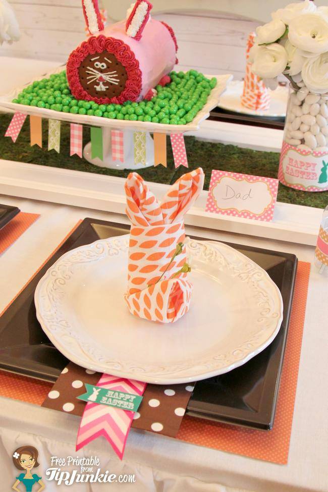Easter Craft Idea Bunny Napkins ~ Photo by tipjunkie.com Easter Craft Idea Bunny Napkins ~ Photo by tipjunkie.com