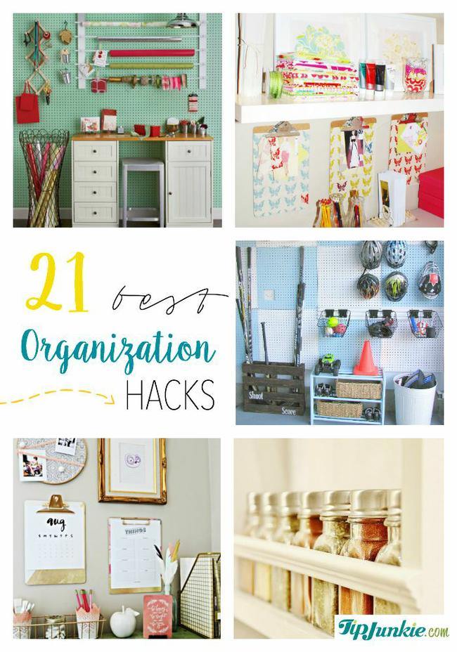 21 Best Organization Hacks Tip Junkie