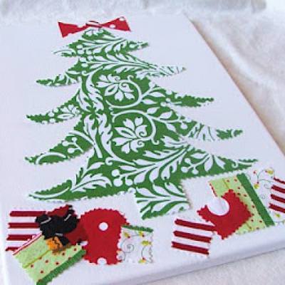 Christmas canvas art – Tip Junkie