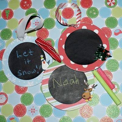 Christmas Chalkboard Ornaments