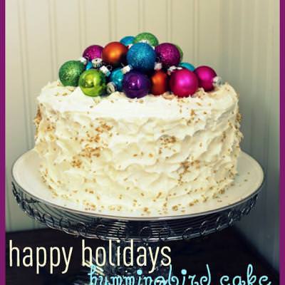 Colors of Christmas Hummingbird Cake