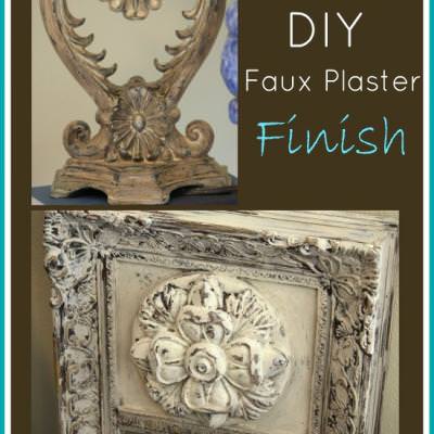 DIY Faux Plaster Paint Finish for Trash to Treasure Projects