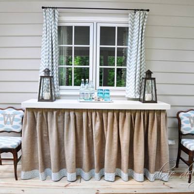 DIY Skirted Table