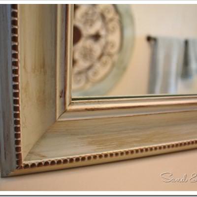 frame mirror builder grade paint diy