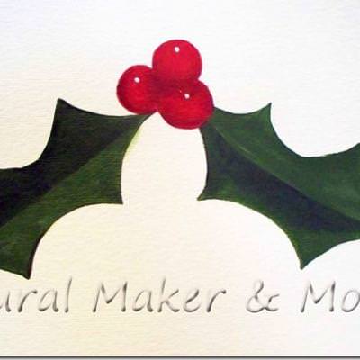 How To Paint Holly & Berries
