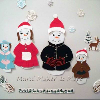 Magnetic Snowman Paperdolls