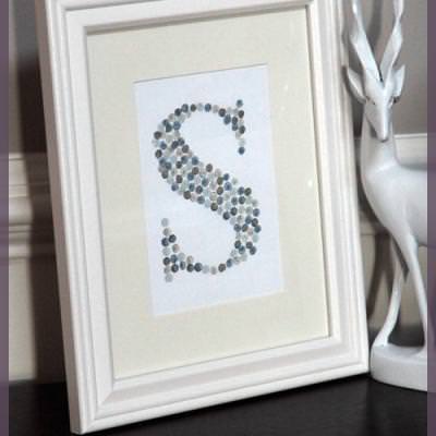 Monogram Art {diy art}