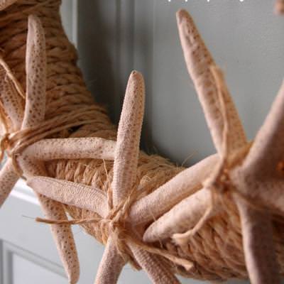 Simple Sisal & Starfish Wreath: A Tutorial