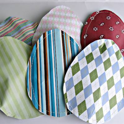 Scrapbook Paper Easter Egg Treat Bags