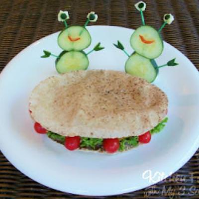 Flying Falafel Saucer Sandwich