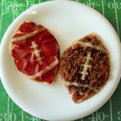Football Pita Pizzas