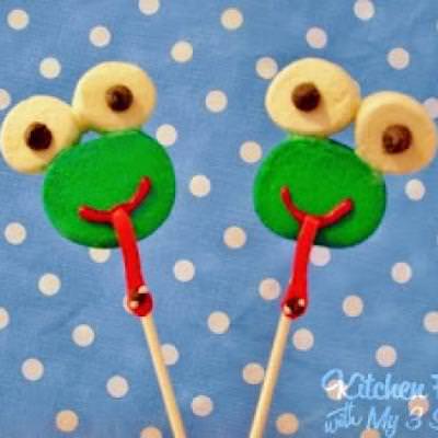 frog marshmallow plush