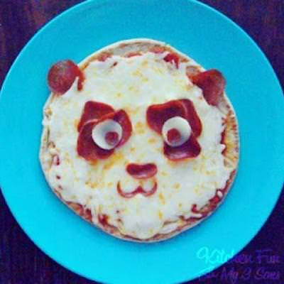 Panda Pita Pepperoni Pizza