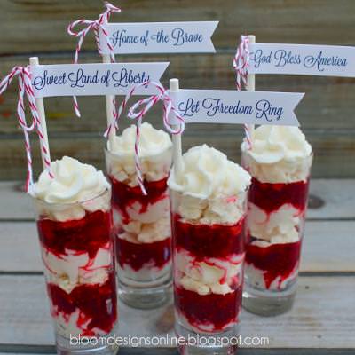 Raspberry Parfaits (Eton Mess)
