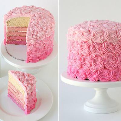 Rose Layered Cake {Dessert}