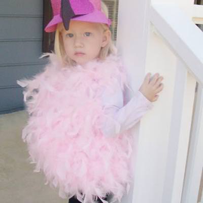 No-sew Flamingo Costume