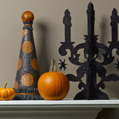 Sparkling Halloween Topiary