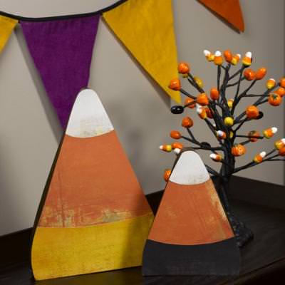 Super-Sized, Super-Slim Halloween Candy Corn Craft