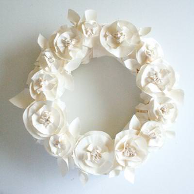 Butcher Paper Wreath {Tutorial}