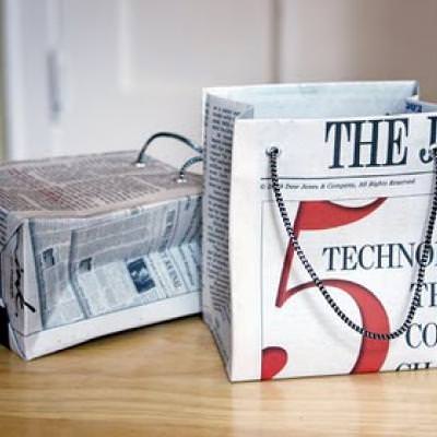 Gift Bags From Newspaper Gift Bags From Newspaper