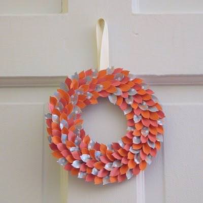 How To Make A Paper Spring Wreath How To Make A Paper Spring Wreath