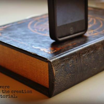 How To Make A Phone Charger From An Old {Fake} Book