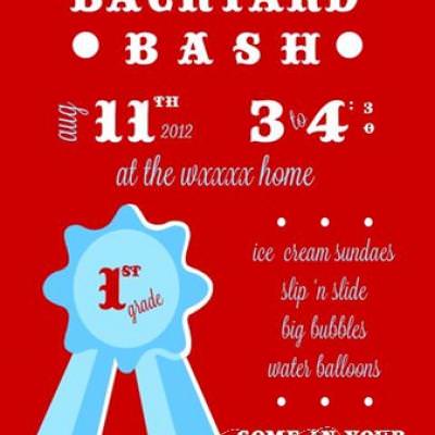 Back to School Backyard Bash