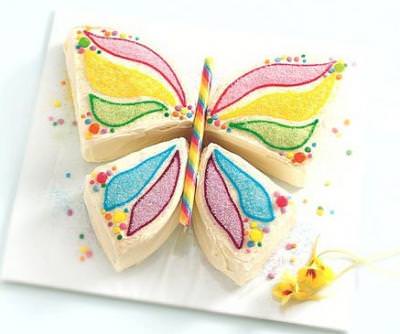 Butterfly Birthday Cake {How-To}