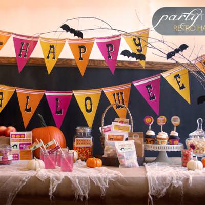 DIY Kids Retro Halloween Party