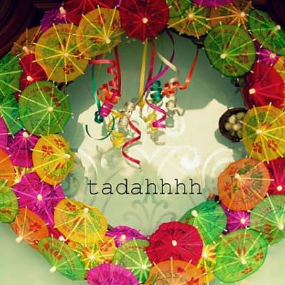 Drink Umbrella Wreath {How-To}