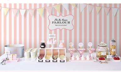 Ice Cream Parlor Party Theme {Free Printables}