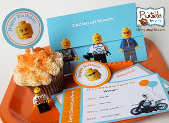 Lego Birthday Party with Printables