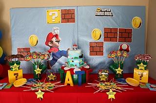 Mario Themed Birthday Party